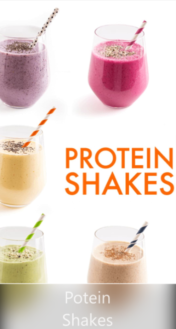 many protein shakes in cups